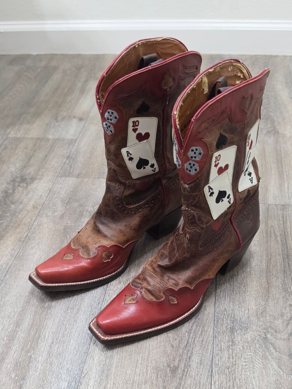 ARIAT Lady Luck Western Heeled Boots-Size 7.5